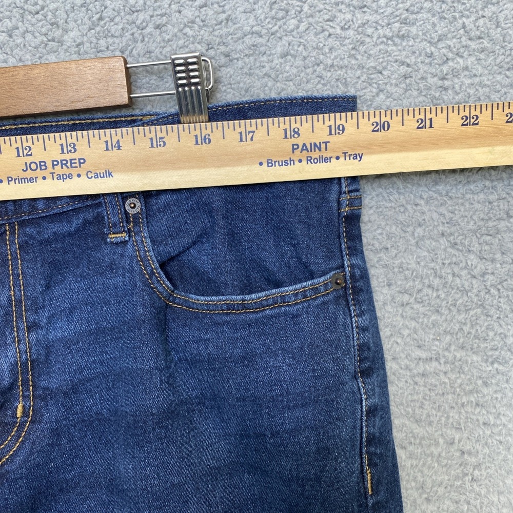 Old Navy Athletic Taper Jeans Men 39x32 Blue Denim Built In Tough Built In Flex - Picture 8 of 11